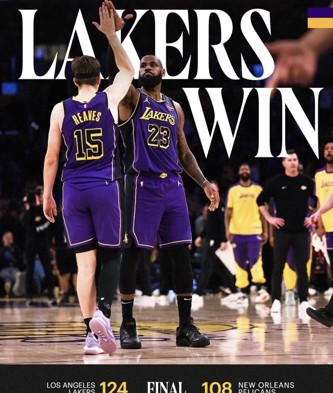 湖人大胜开拓者，终结两连胜